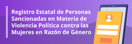 Registro Estatal de Personas Sancionadas por Violencia de Género